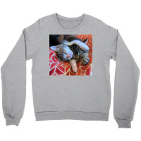 Kitten Snuggle Session Poster Girl Crewneck Sweatshirt | Artistshot