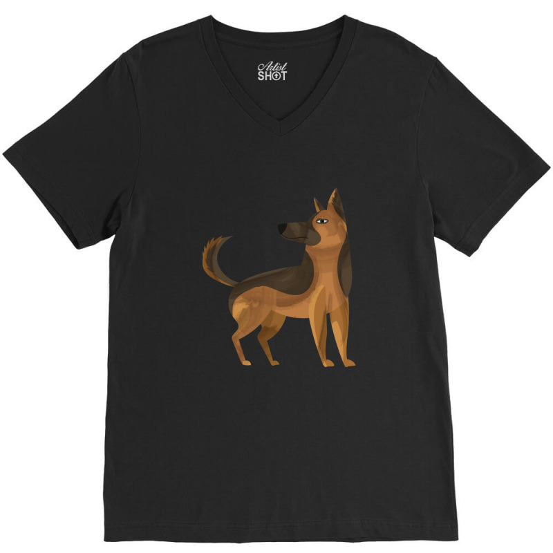 Paradise Pd Shepherd Dog Bullet Classic 1 V-Neck Tee by StarActon | Artistshot