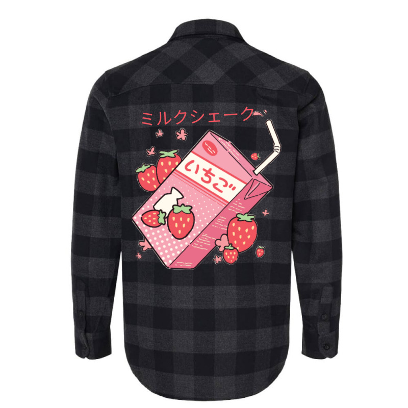 Japanese Kawaii Strawberry Milk Shake Essential Classic Flannel Shirt | Artistshot