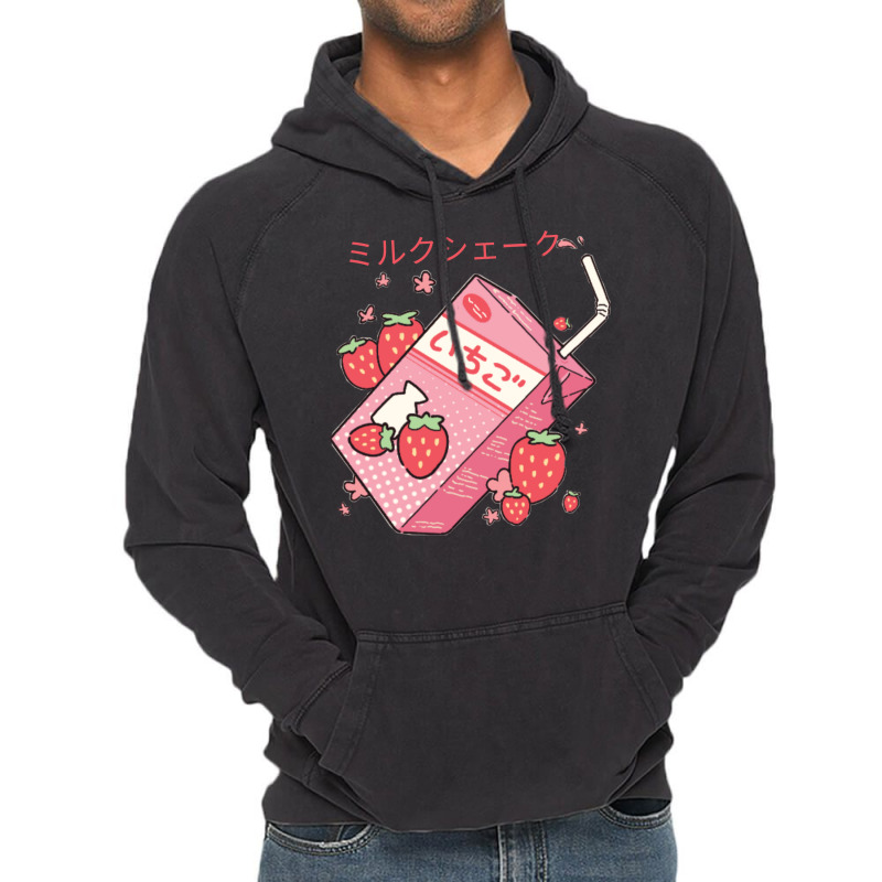 Japanese Kawaii Strawberry Milk Shake Essential Classic Vintage Hoodie | Artistshot