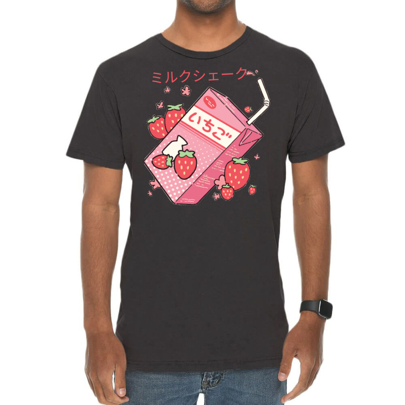 Japanese Kawaii Strawberry Milk Shake Essential Classic Vintage T-shirt | Artistshot