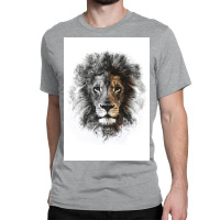 Lion Mono Poster Green Classic T-shirt | Artistshot