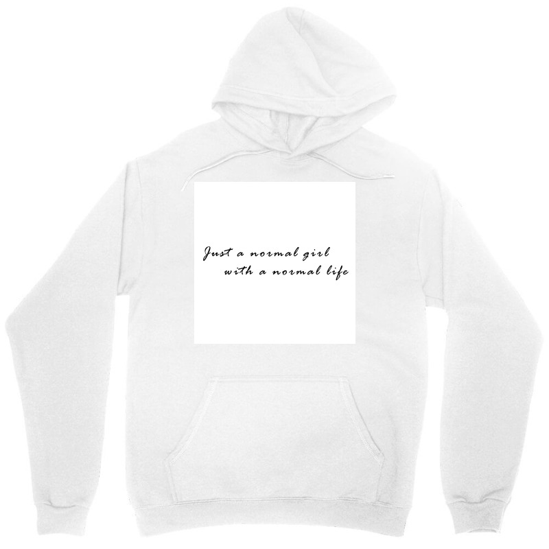 Just A Normal Girl With A Normal Life Poster 70s Unisex Hoodie by globossterkyc | Artistshot