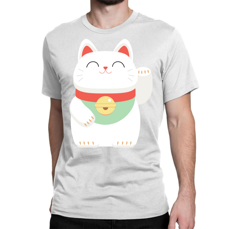 Japanese Maneki Neko Lucky Cat Classic T-shirt | Artistshot