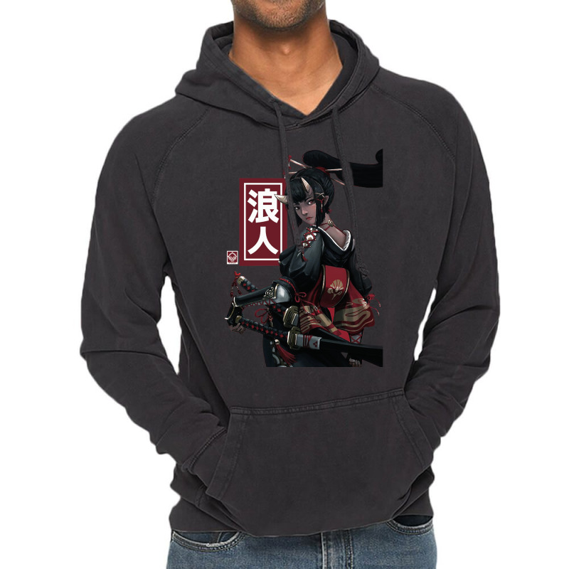 Japanese Ninja Geisha Samurai Girl Vintage Hoodie | Artistshot