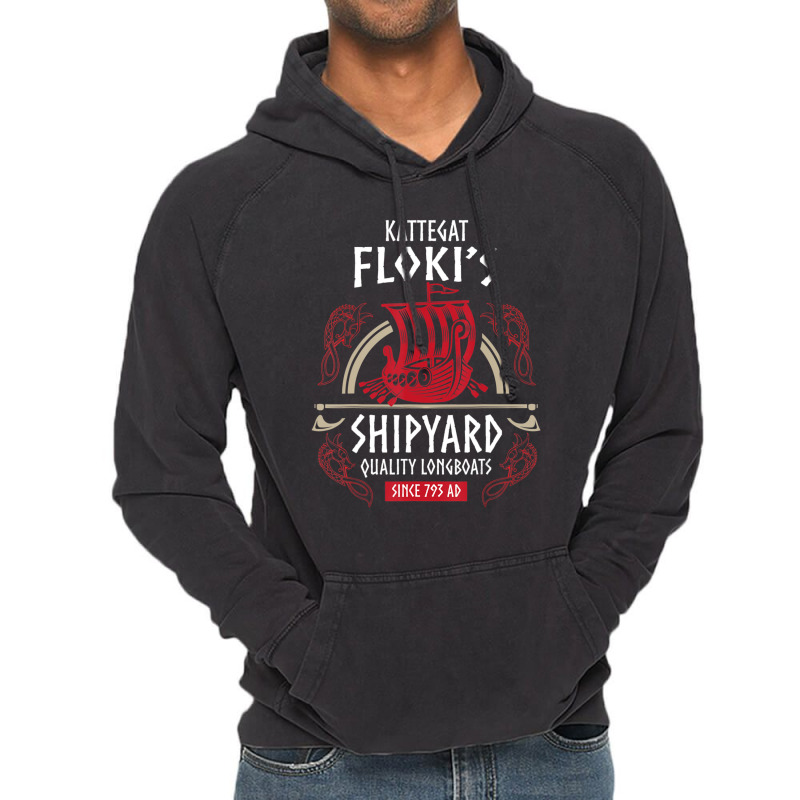 Trending Kattegat Floki's Shipyard Vikings & Norse Mythology Vintage Hoodie | Artistshot