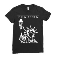 Liberty New York City Ladies Fitted T-shirt | Artistshot