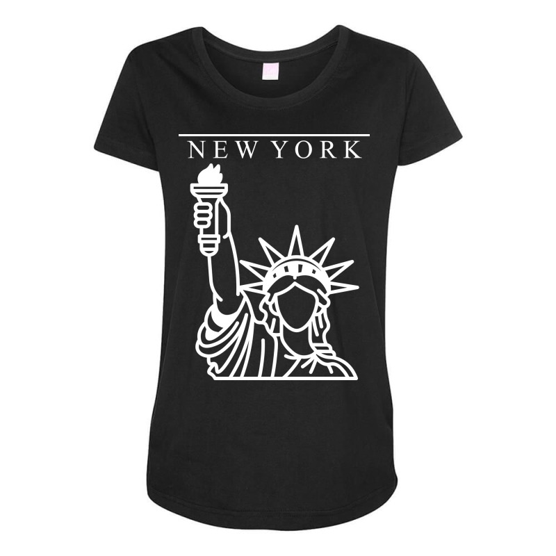 Liberty New York City Maternity Scoop Neck T-shirt by thebrandal | Artistshot