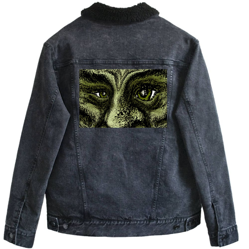 The Green Face Reloaded Unisex Sherpa-lined Denim Jacket | Artistshot