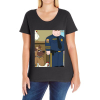 Paradise Pd Who Needs Criminals 12 Ladies Curvy T-shirt | Artistshot