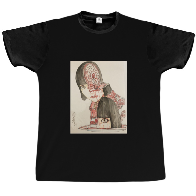 Japanese Student Head Cut Cake   Shintaro Kago   Japanese Horror Aesth Graphic T-shirt | Artistshot