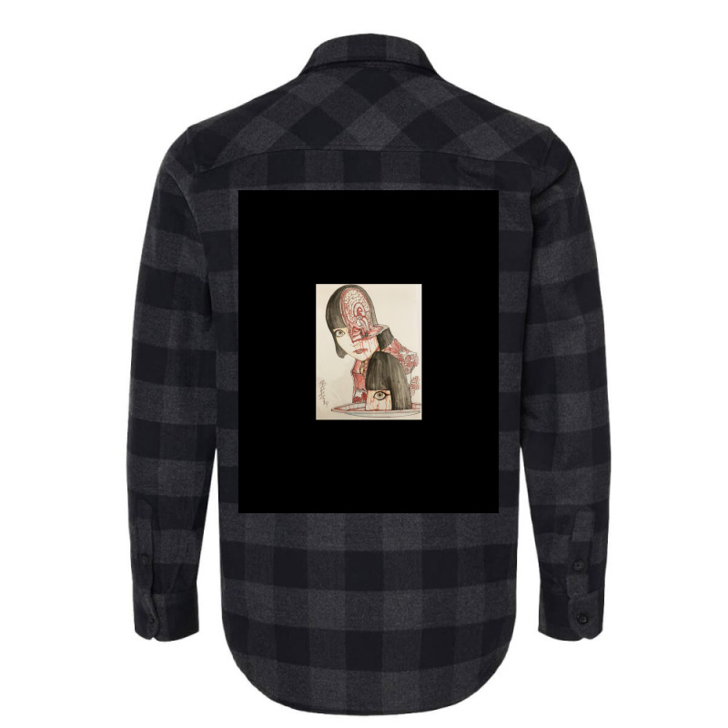 Japanese Student Head Cut Cake   Shintaro Kago   Japanese Horror Aesth Flannel Shirt | Artistshot