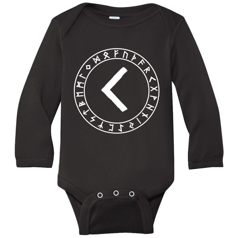 Trending Kenaz Rune Viking Rune Norse Pagan Wicca Witchcraft Long Sleeve Baby Bodysuit by Sizemore Adame | Artistshot