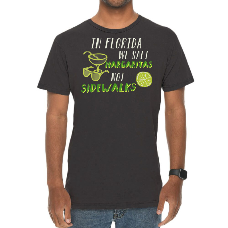 In Florida We Salt Margarita Not Sidewalks Winter Gift Shirt Vintage T-shirt | Artistshot