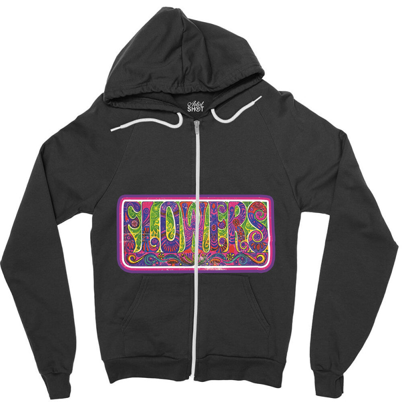 Hot Trend Hippie Flowers Zipper Hoodie | Artistshot