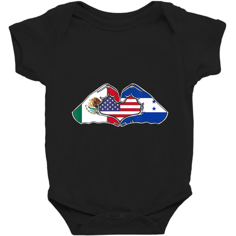 Hot Trend Heart Hands Mexico, Honduras And The Usa. Baby Bodysuit by Sierra Dennis | Artistshot