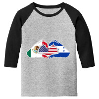 Hot Trend Heart Hands Mexico, Honduras And The Usa. Youth 3/4 Sleeve | Artistshot