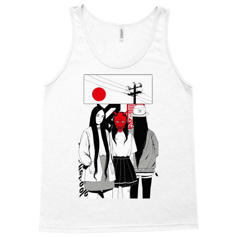 Japanese Urban Vaporwave Style Samurai Girls Tank Top | Artistshot