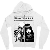 Japanese Vaporwave Spooky Love Zipper Hoodie | Artistshot