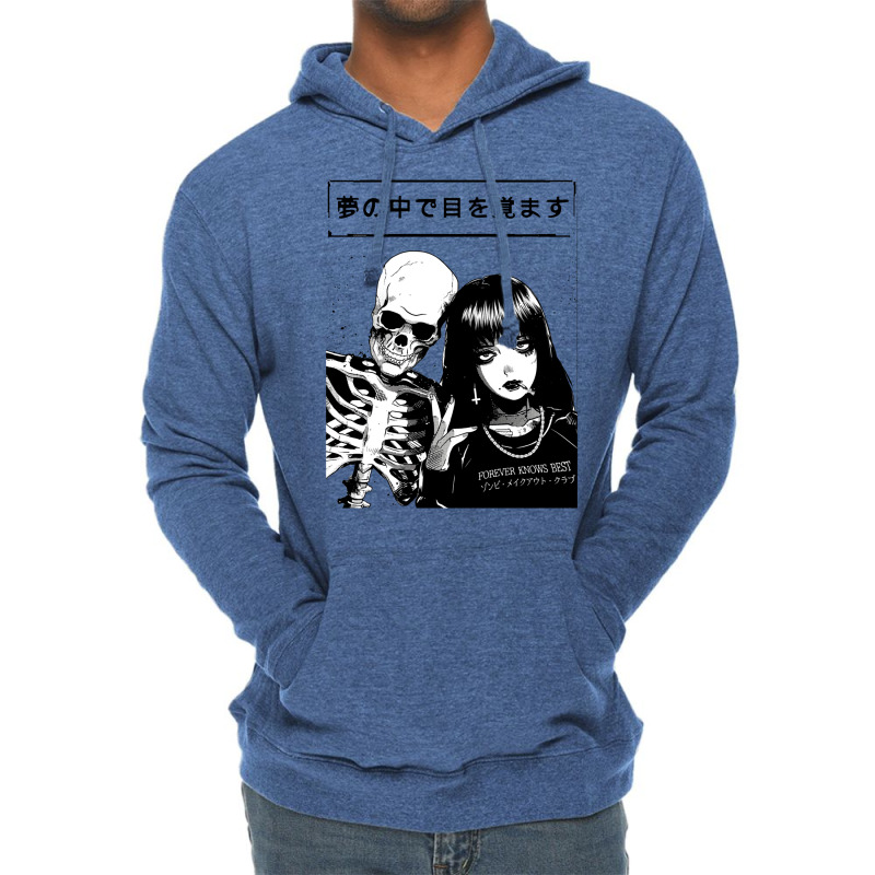 Japanese Vaporwave Spooky Love Lightweight Hoodie | Artistshot