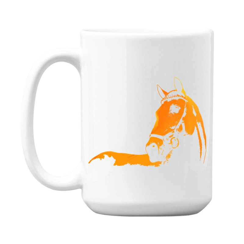 Trending Horse Silhouette Horse Illustration Colorful 15 Oz Coffee Mug | Artistshot