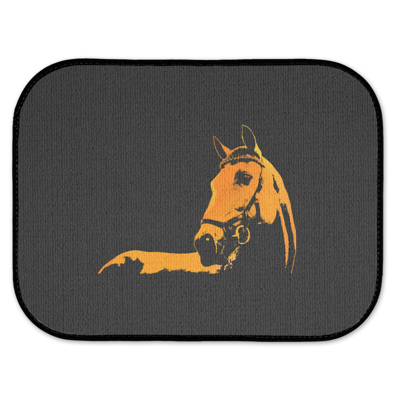 Trending Horse Silhouette Horse Illustration Colorful Rear Car Mat | Artistshot