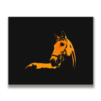 Trending Horse Silhouette Horse Illustration Colorful Metal Print Horizontal | Artistshot