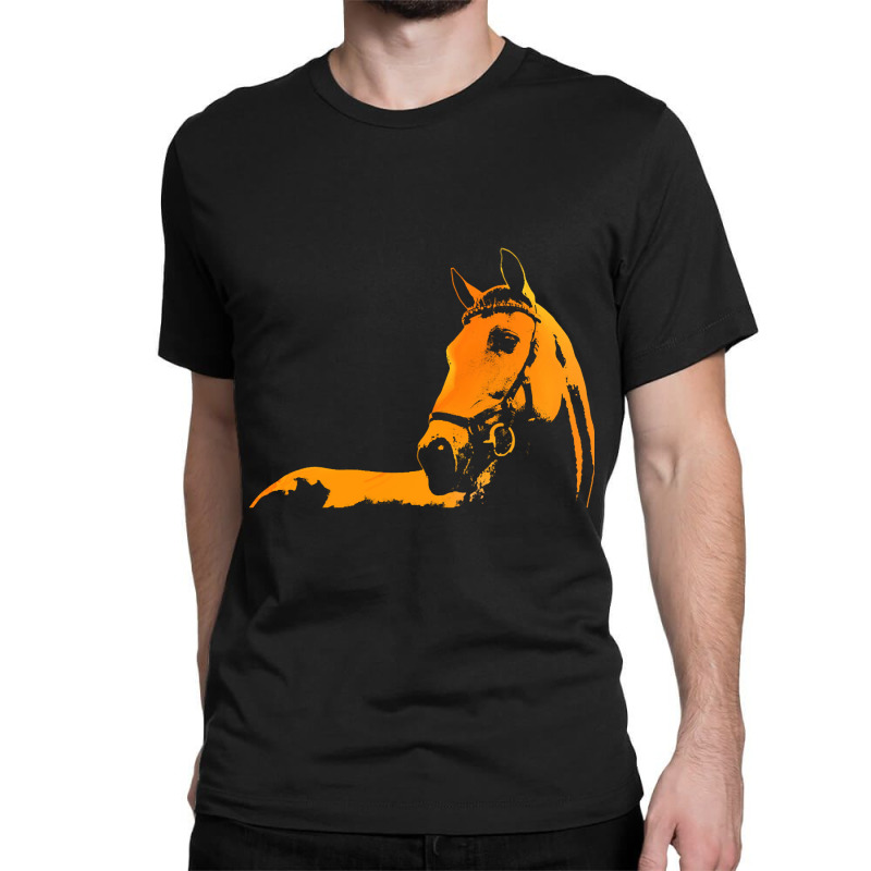 Trending Horse Silhouette Horse Illustration Colorful Classic T-shirt | Artistshot