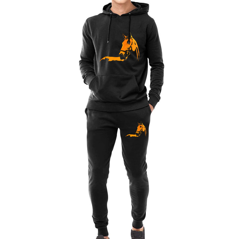 Trending Horse Silhouette Horse Illustration Colorful Hoodie & Jogger Set | Artistshot