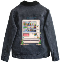 Japanese Vending Machine   Thirsty Unisex Sherpa-lined Denim Jacket | Artistshot