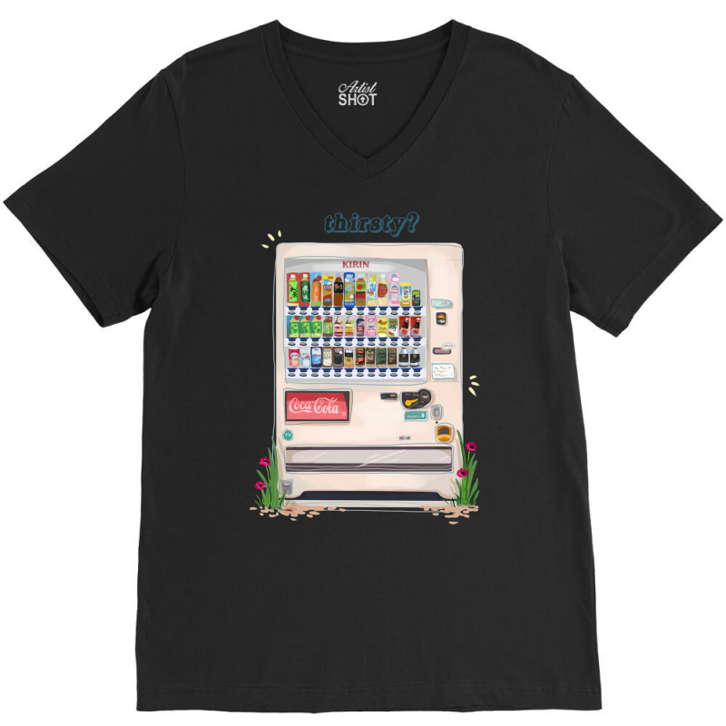 Japanese Vending Machine   Thirsty V-neck Tee | Artistshot