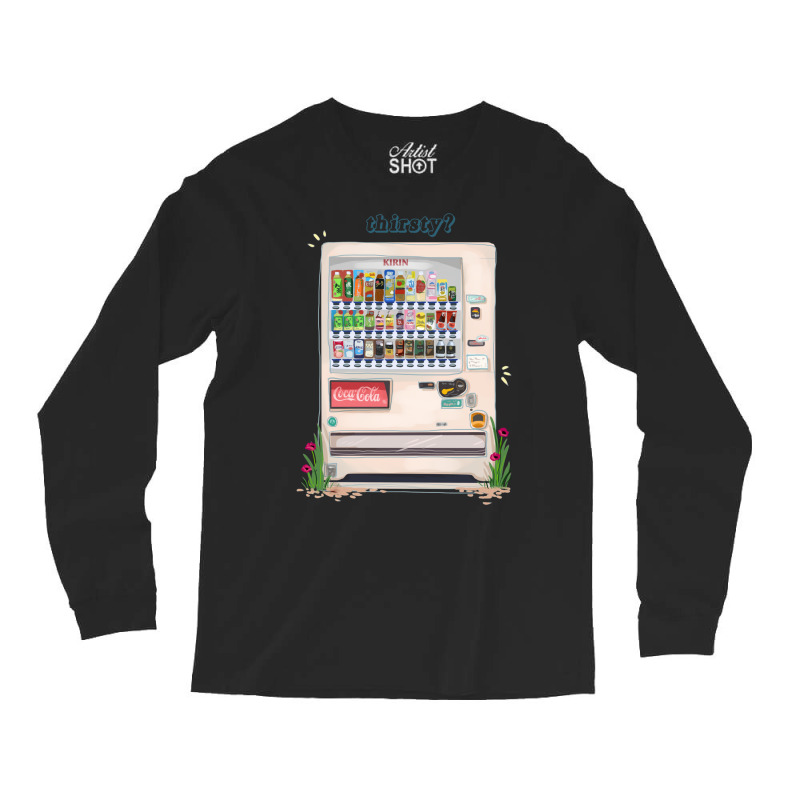 Japanese Vending Machine   Thirsty Long Sleeve Shirts | Artistshot