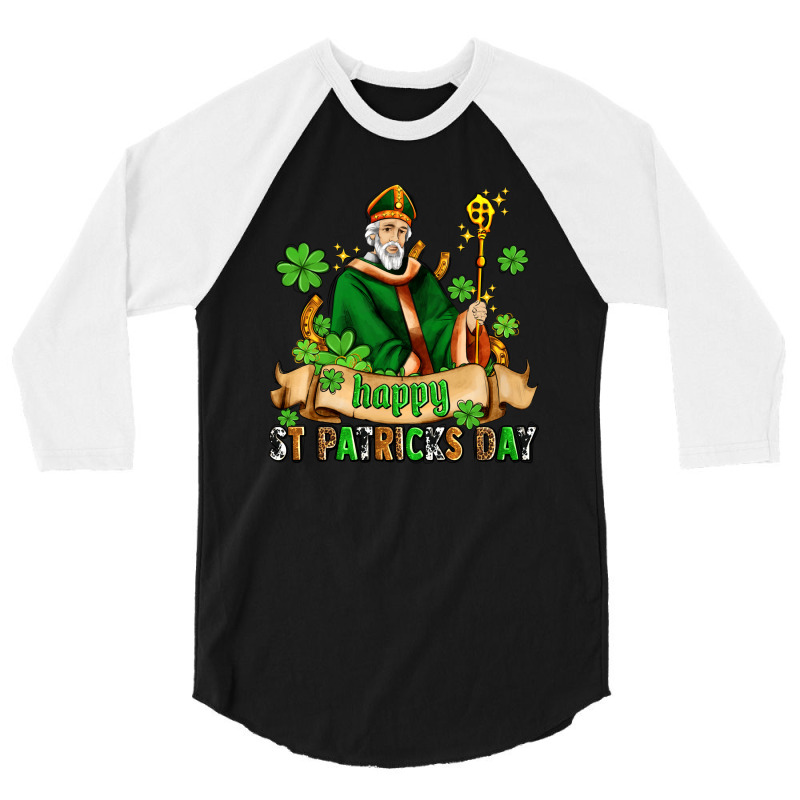 Happy St Patricks Day With St Patricks 3/4 Sleeve Shirt | Artistshot