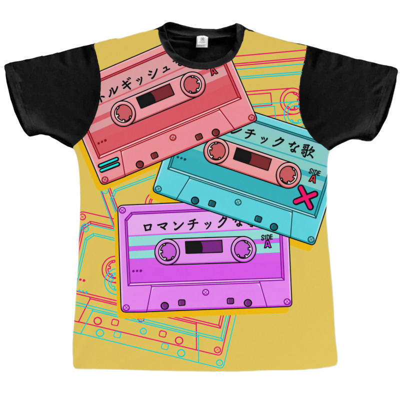 Japanese Version The Cute Set Of Retro Mixtapes (80s Graphic T-shirt | Artistshot