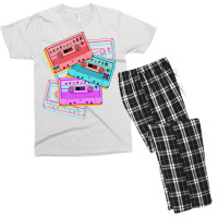 Japanese Version The Cute Set Of Retro Mixtapes (80s Men's T-shirt Pajama Set | Artistshot