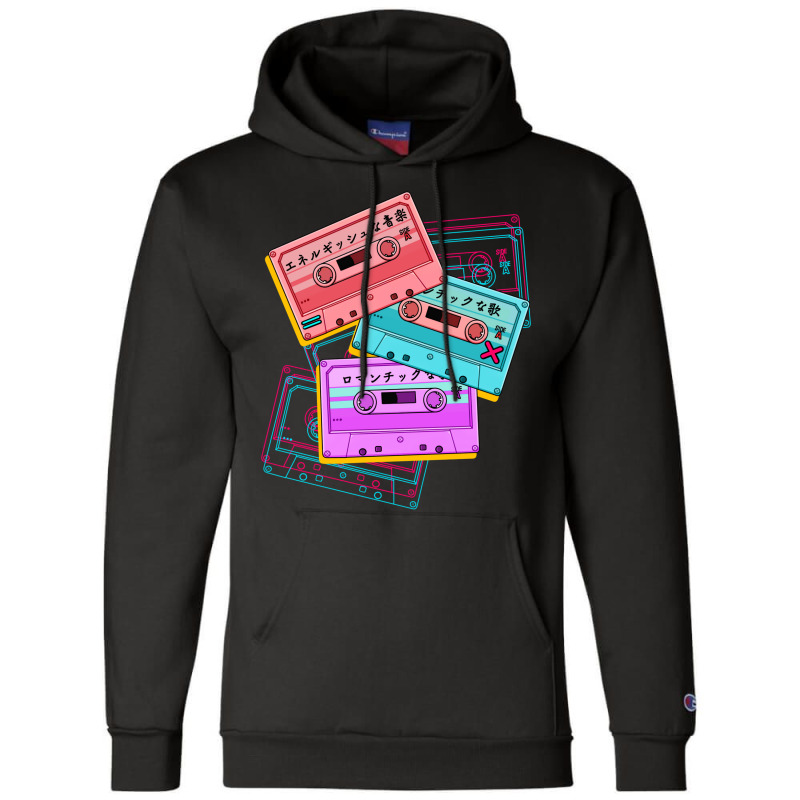 Japanese Version The Cute Set Of Retro Mixtapes (80s Champion Hoodie | Artistshot