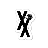 Mgk T Xx Shirt Flower Black Rose Sticker | Artistshot