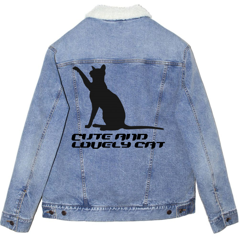 Cat Unisex Sherpa-lined Denim Jacket | Artistshot