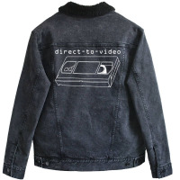 Direct To Video Unisex Sherpa-lined Denim Jacket | Artistshot