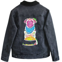 Miska Dla Psa Z Karmą Unisex Sherpa-lined Denim Jacket | Artistshot