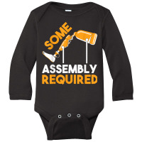 Prosthetic Leg Amputation Survivor Some Assembly Required T Shirt Long Sleeve Baby Bodysuit | Artistshot