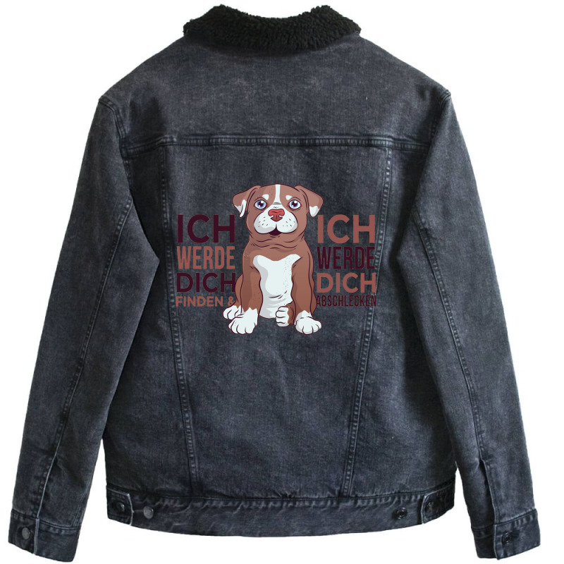 Dog Love Unisex Sherpa-lined Denim Jacket | Artistshot