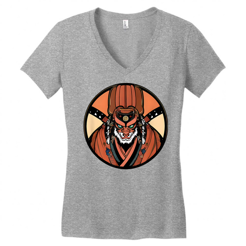 Retro Japanese Samurai Warrior Monster Grunge Vintage Gift T Shirt Women's V-Neck T-Shirt by noelenedh2mar | Artistshot