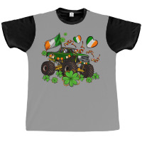 Monster Truck With Shamrocks Graphic T-shirt | Artistshot
