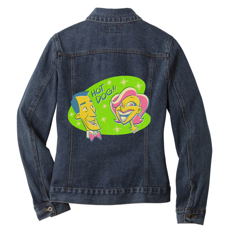 Limited Edition Hot Dog! Ladies Denim Jacket by Pannell Quintero | Artistshot