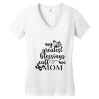 My Greatest Blessings Call Me Mom Women's V-neck T-shirt | Artistshot