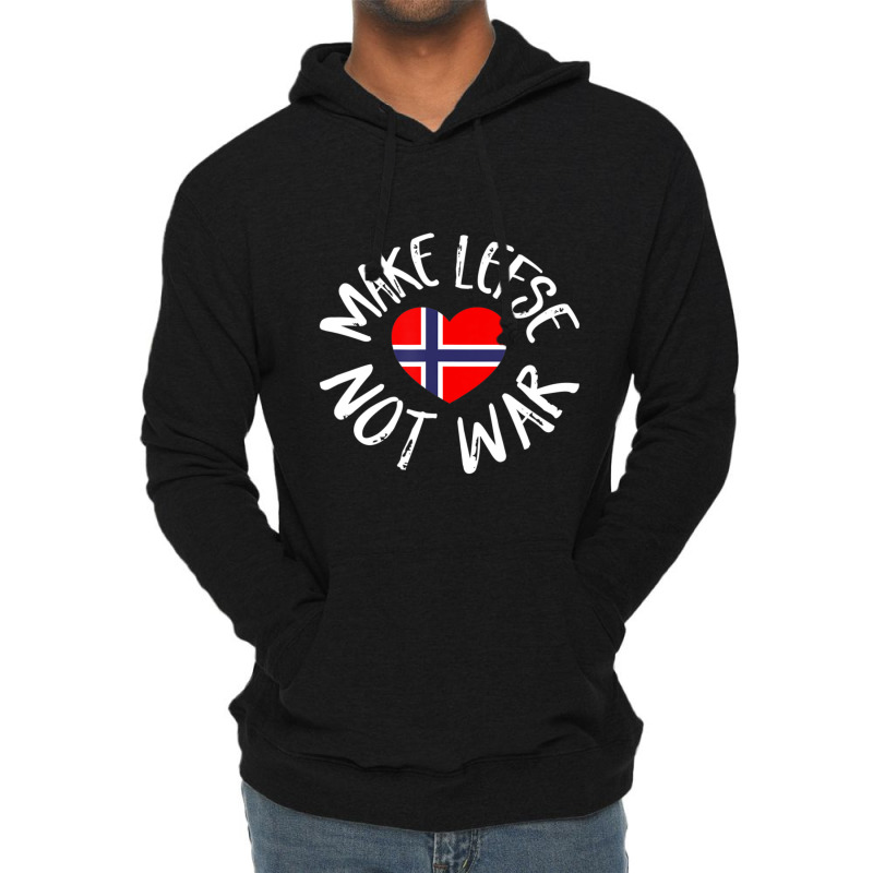 Trending Lefse Norwegian Flag Heart Make Lefse Not War Lightweight Hoodie | Artistshot