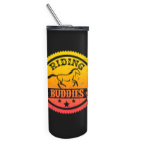 Hot Trend Horse Lover Equestrian Riding Buddies Girl Skinny Tumbler | Artistshot