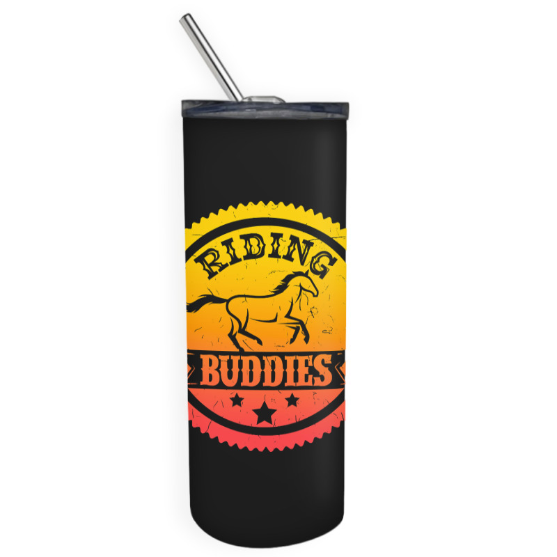 Hot Trend Horse Lover Equestrian Riding Buddies Girl Skinny Tumbler | Artistshot