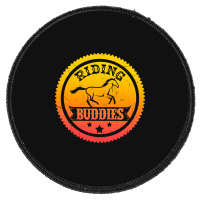 Hot Trend Horse Lover Equestrian Riding Buddies Girl Round Patch | Artistshot